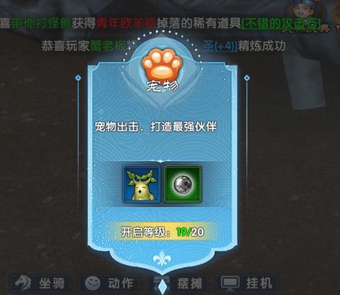 武林外传怎么培养宠物