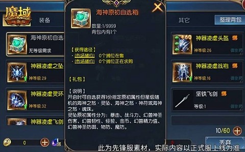 魔域进副本需要什么